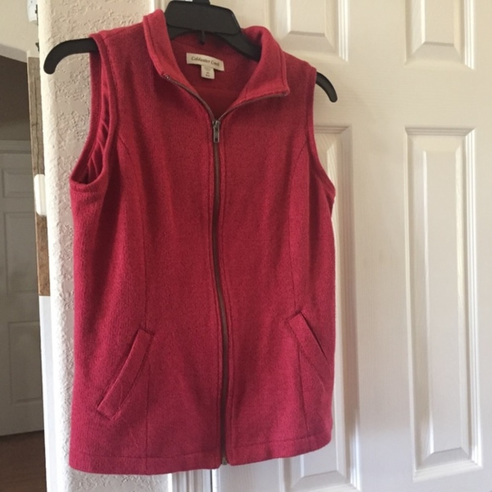 Coldwater Creek zip up vest (size 4-6)